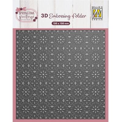 Nellie's Choice 3D Embossing Folder - Easter Tiles